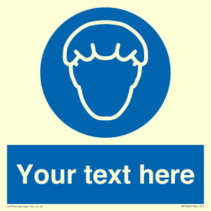 Custom Hair protection must be worn